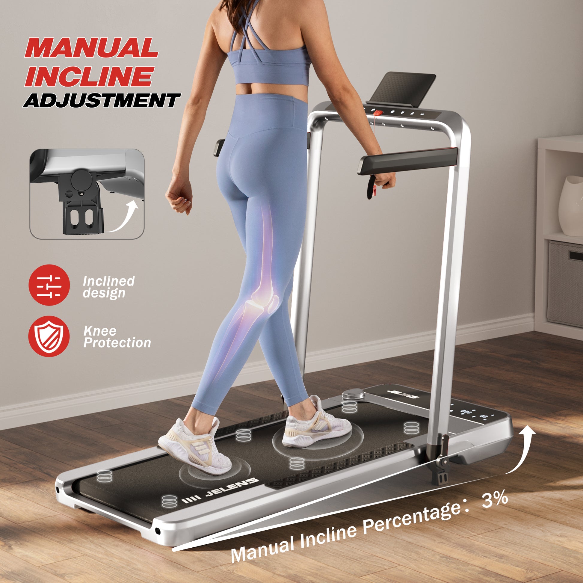 WalkingPad LED Foldable Treadmill in the Treadmills department at